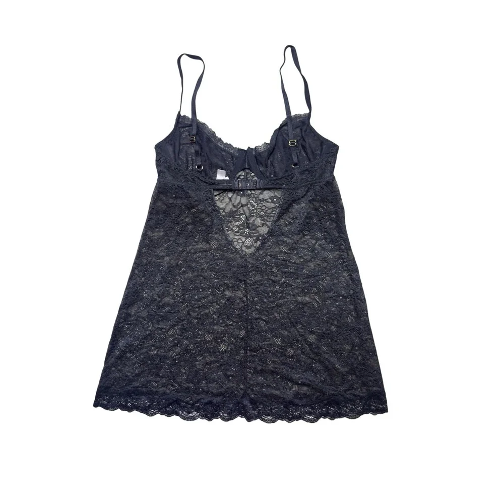 Victorias Secret Sheer Floral Lace Babydoll